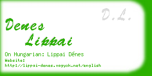 denes lippai business card