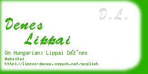 denes lippai business card